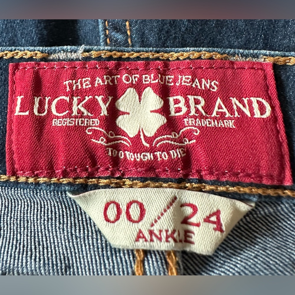 Lucky Brand Charlie Skinny Ankle Jeans Low Rise Size 00/24 - Picture 13 of 13